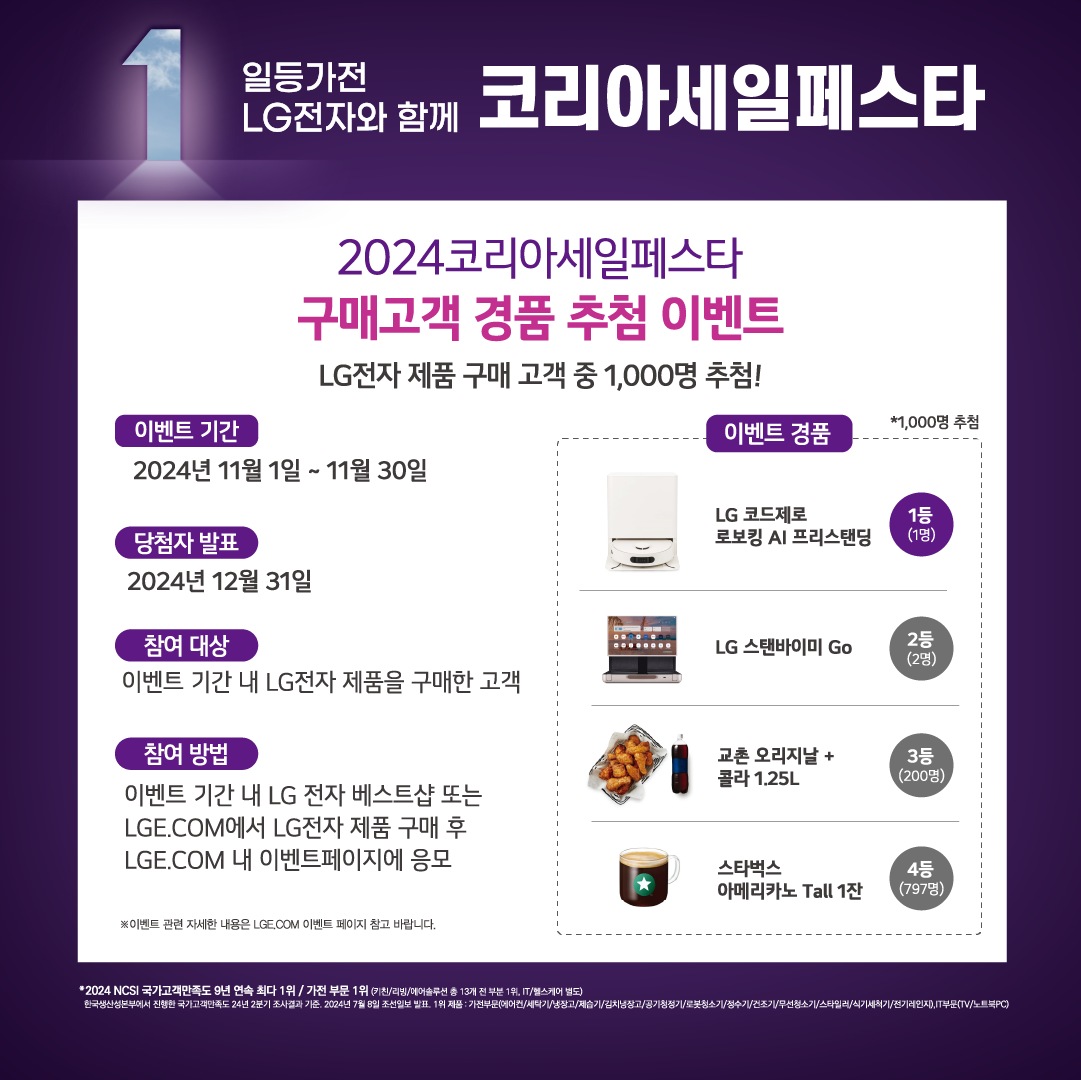 코리아 세일 페스타 베스트샵 이벤트 안내